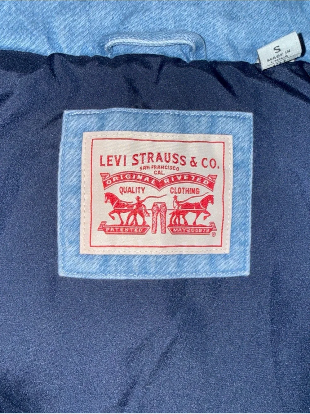 Levi's Light Blue Puffer Vest for Kids